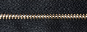 YKK Brass Jeans Zip: 18cm