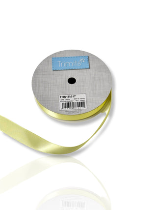 Buy light-yellow Trimits Ribbon: Double Faced Satin: 15mm Wide