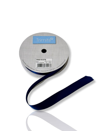 Buy navy-blue Trimits Ribbon: Double Faced Satin: 15mm Wide