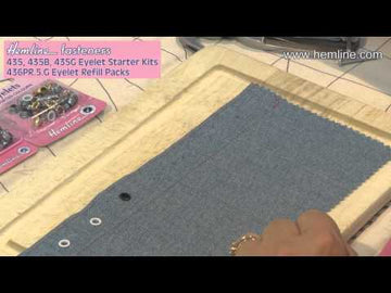 Hemline Eyelets with Tool: 5.5mm: Assorted Colours: 40 Pieces - 0