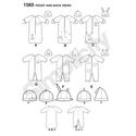 Simplicity Sewing Pattern 1565 Babies’ Bunting, Romper and Hats