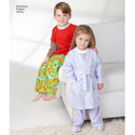 Simplicity Sewing Pattern 1573 Toddlers’ and Child’s Loungewear