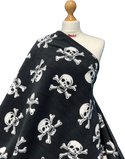 Printed Polar Fleece Fabric Skull Prints