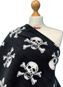 Printed Polar Fleece Fabric Skull Prints-6