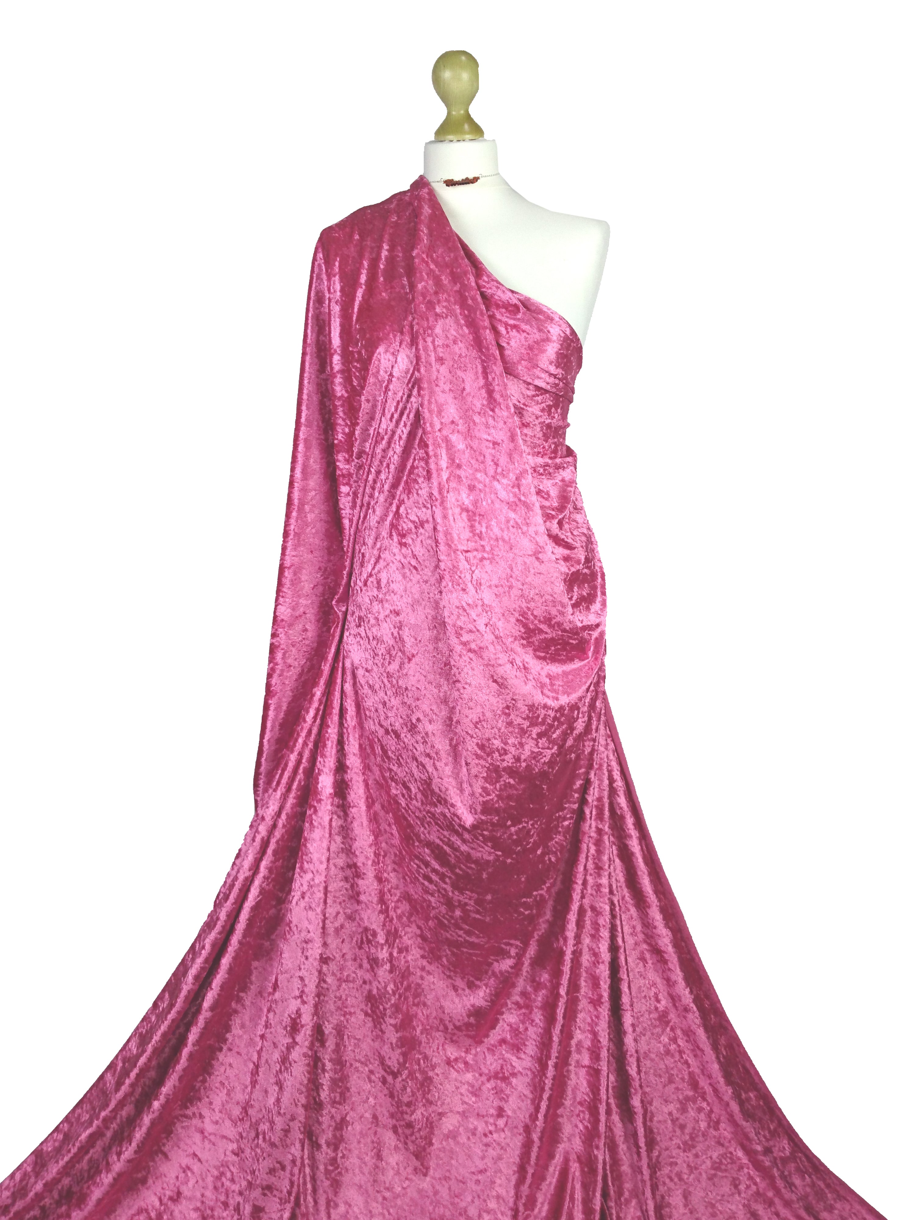 Crushed Velvet 2 Way Stretch Fabric