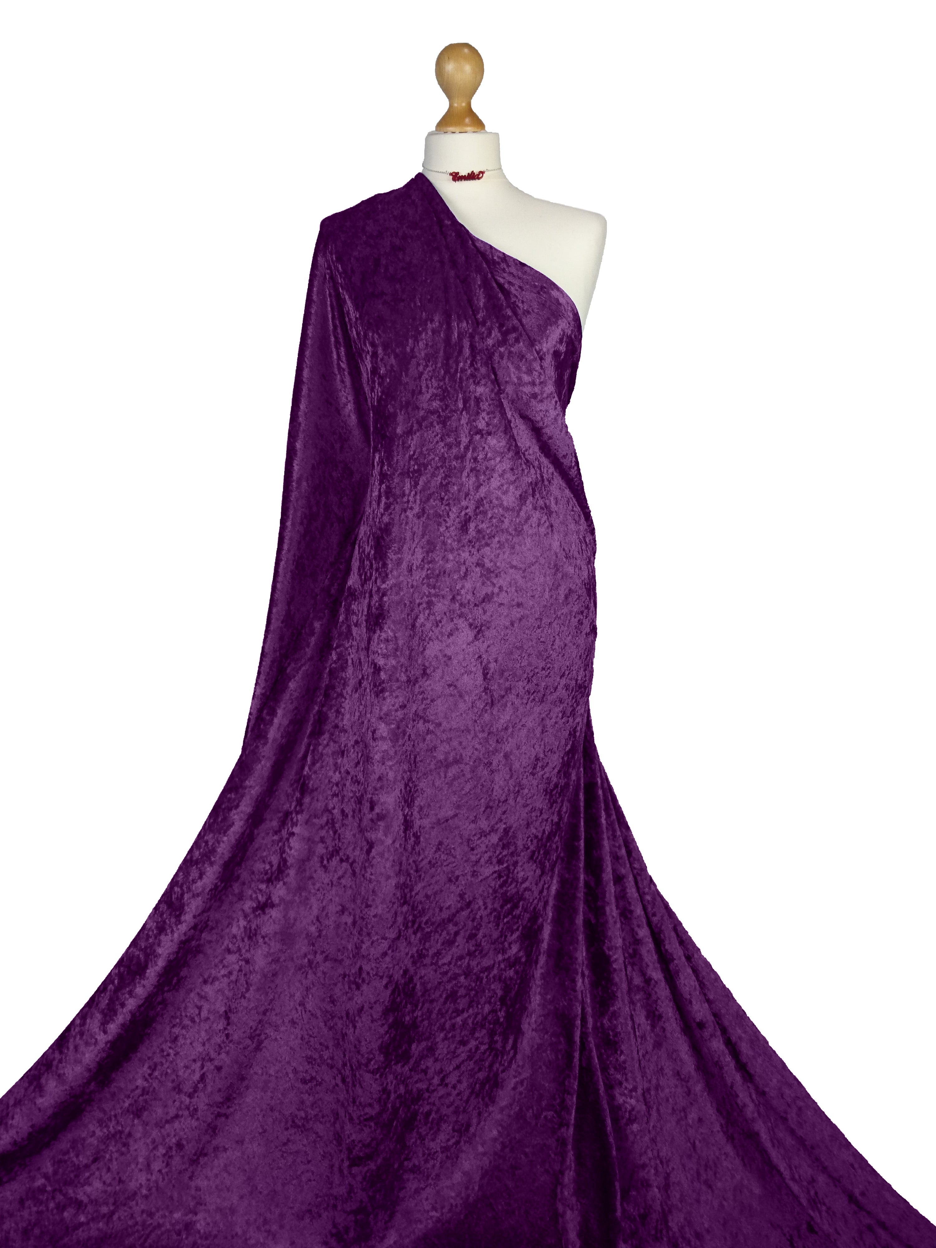 Crushed Velvet 2 Way Stretch Fabric