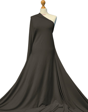 Buy dark-mocca Bamboo Jersey 4 Way Stretch Fabric