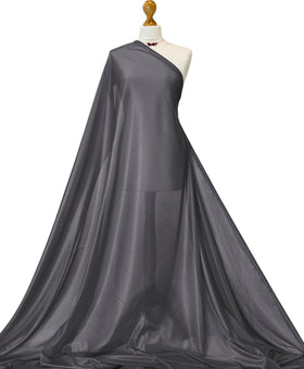 Buy gray Charmeuse Lining Fabric - 2 Way Stretch Polyester Lining Fabric by the Metre