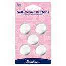 Hemline Buttons: Self-Cover: Metal Top-6