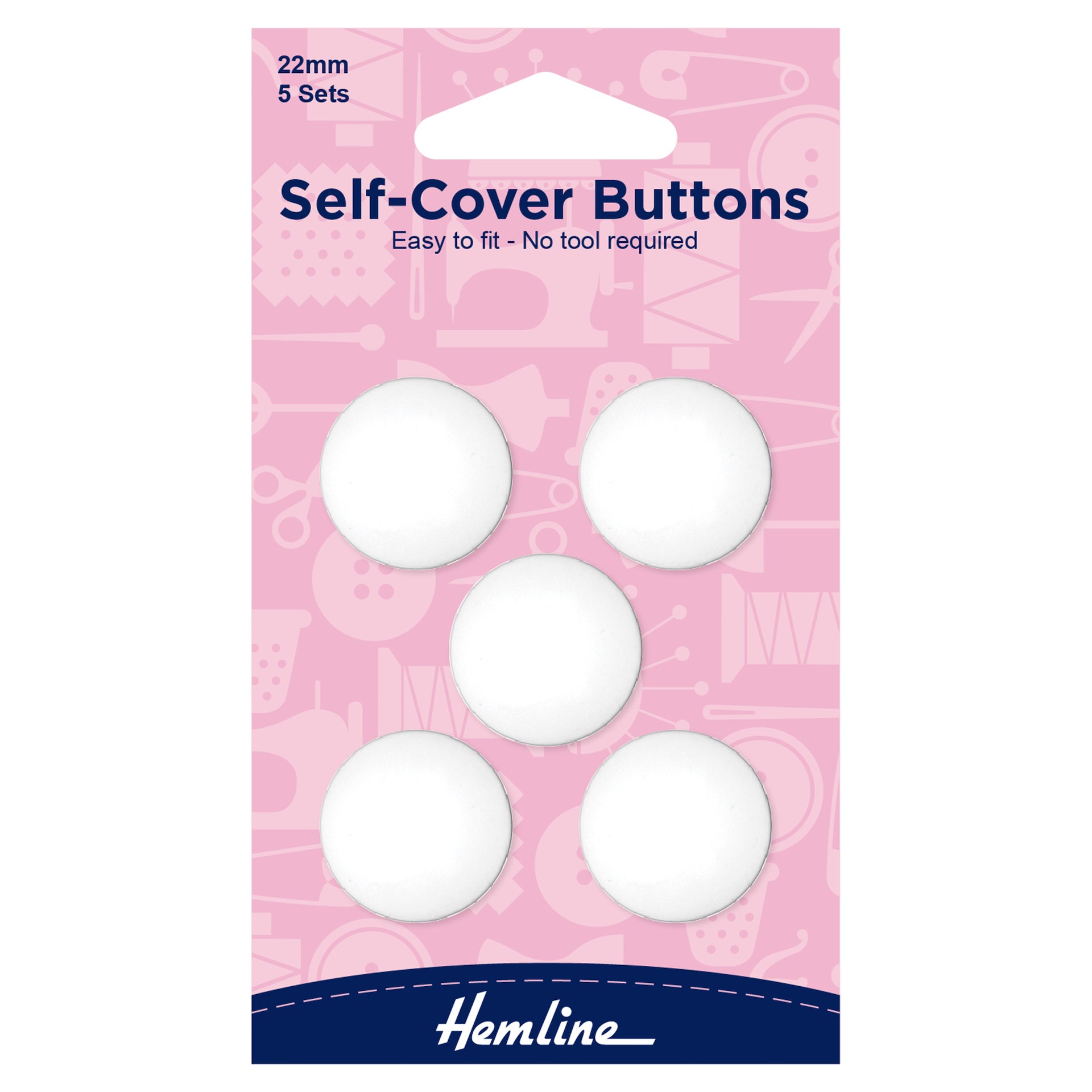 Hemline Buttons: Self-Cover: Nylon