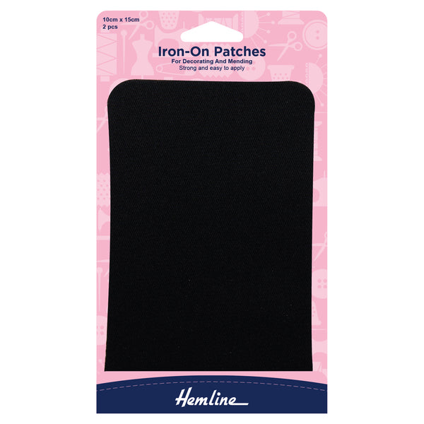 Hemline Cotton Twill Patches: 10 x 15cm