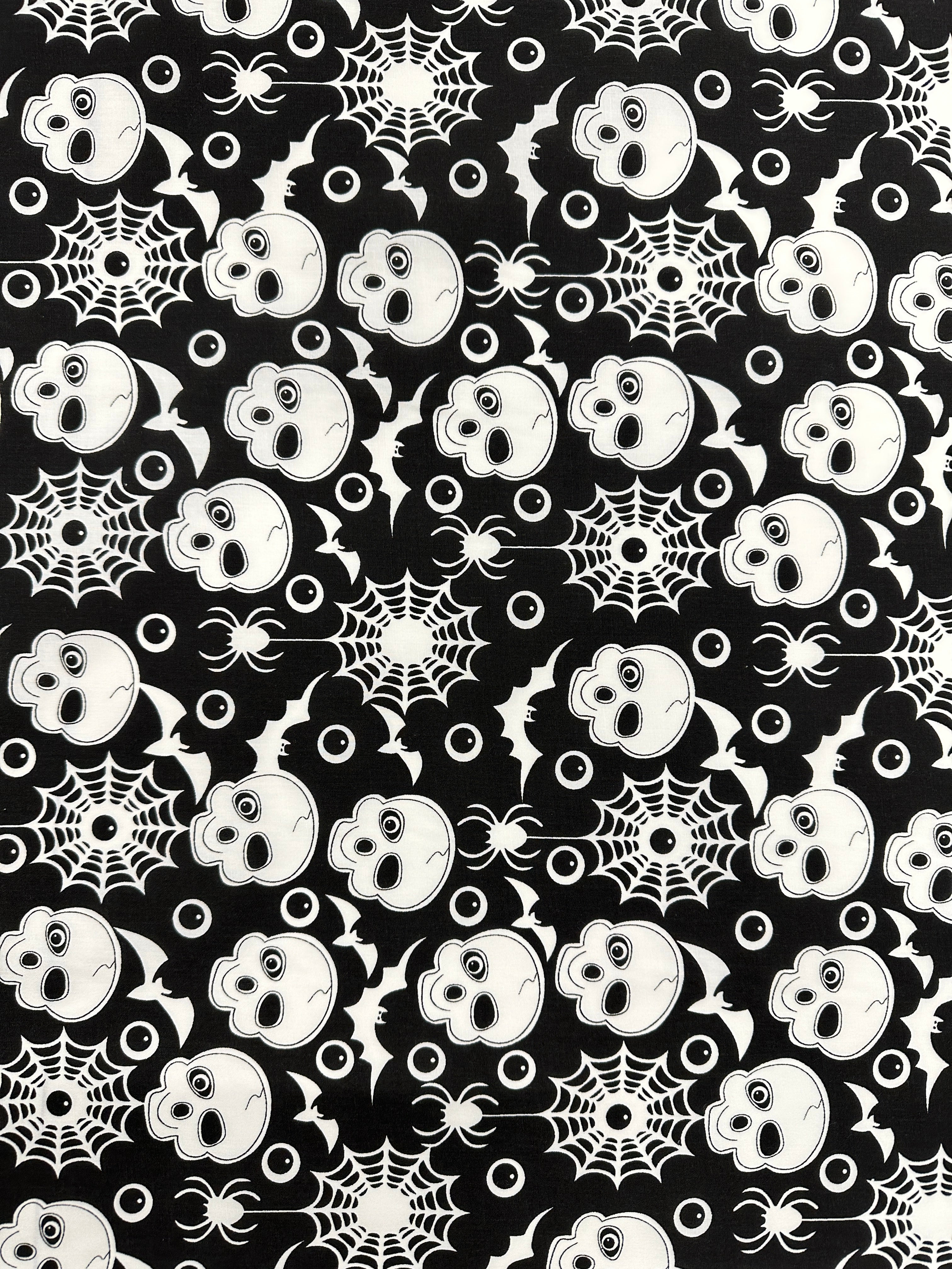 Printed Halloween Fabric Polycotton