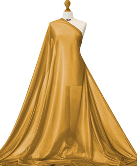 Buy mustard Charmeuse Lining Fabric - 2 Way Stretch Polyester Lining Fabric by the Metre