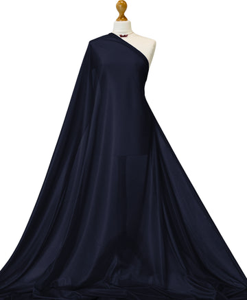 Buy navy-blue Charmeuse 2 Way Stretch Lining Fabric