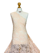 Crochet Scalloped Floral Lace 2 Way Stretch Fabric-25