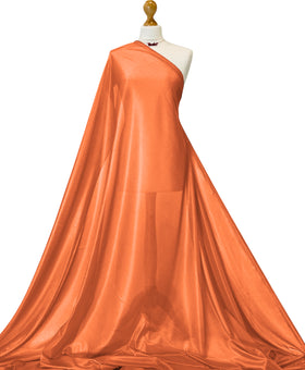 Buy orange Charmeuse Lining Fabric - 2 Way Stretch Polyester Lining Fabric by the Metre