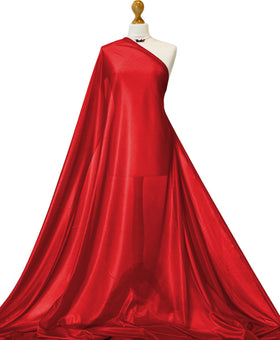 Buy red Charmeuse Lining Fabric - 2 Way Stretch Polyester Lining Fabric by the Metre