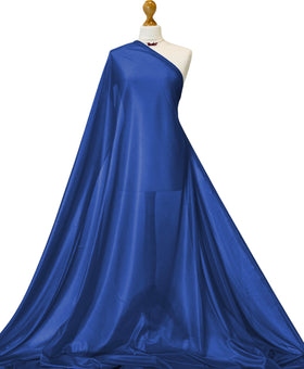 Buy royal-blue Charmeuse Lining Fabric - 2 Way Stretch Polyester Lining Fabric by the Metre