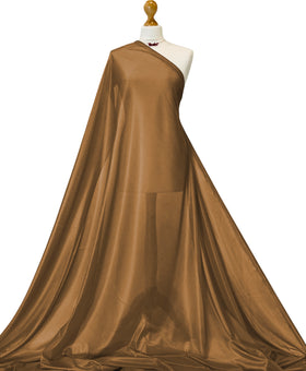 Buy tan Charmeuse Lining Fabric - 2 Way Stretch Polyester Lining Fabric by the Metre
