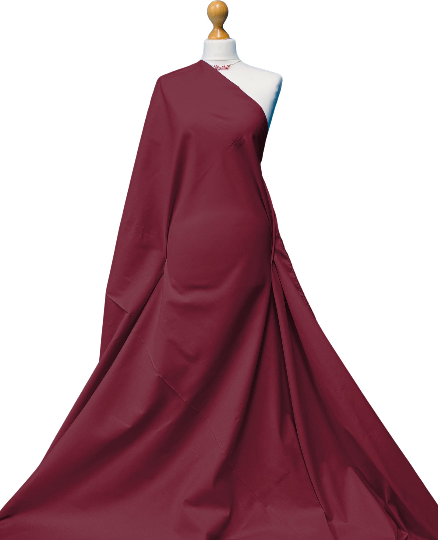 Buy red-wine 100% Cotton Poplin Fabric