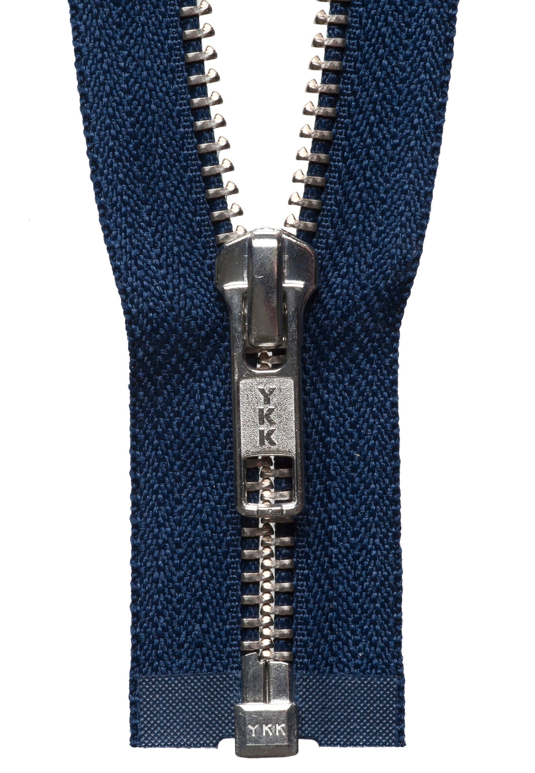 YKK Nickel Free Metal Open End Zip: 66cm