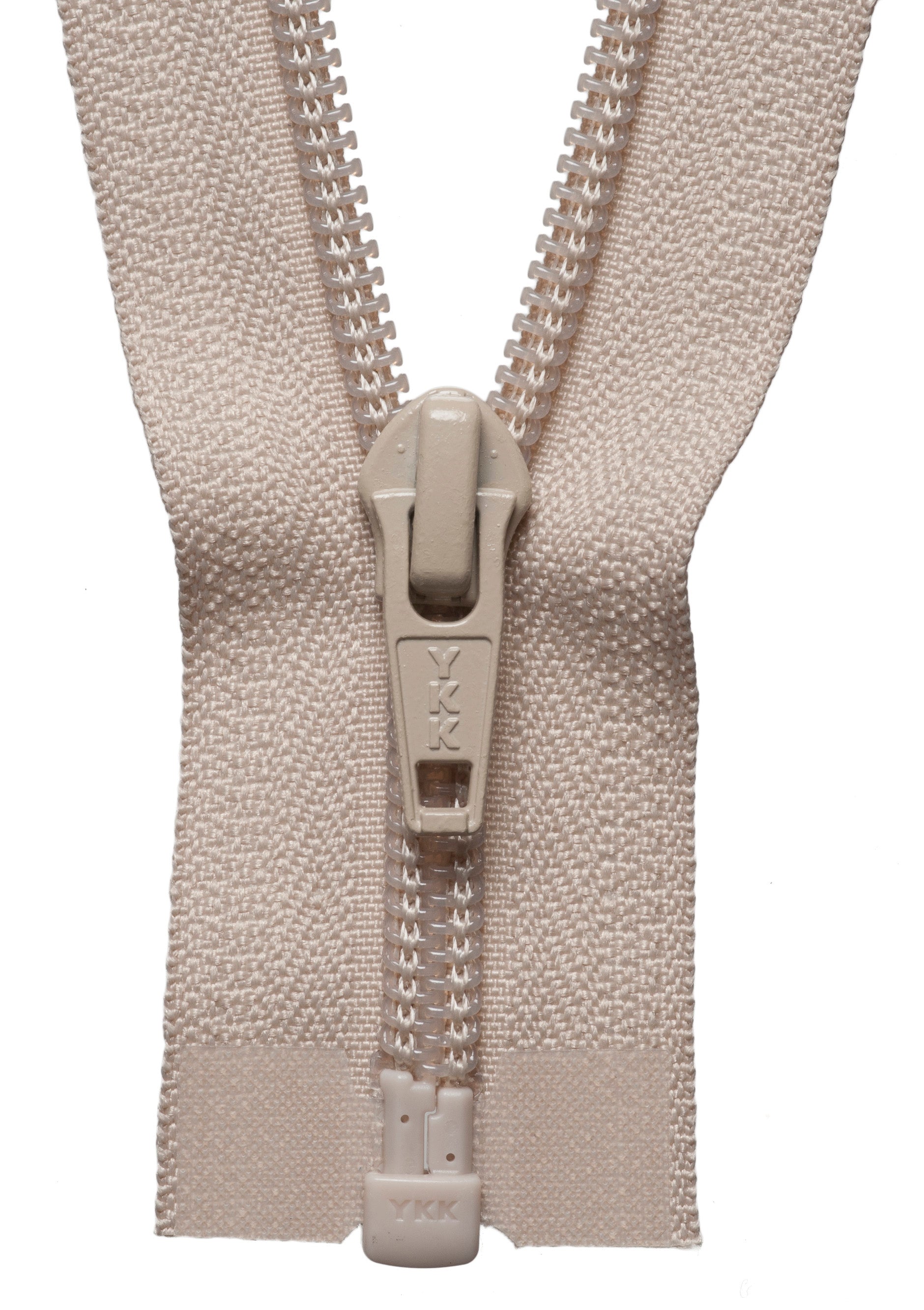 Buy beige YKK Nylon Open End Zip: 36cm