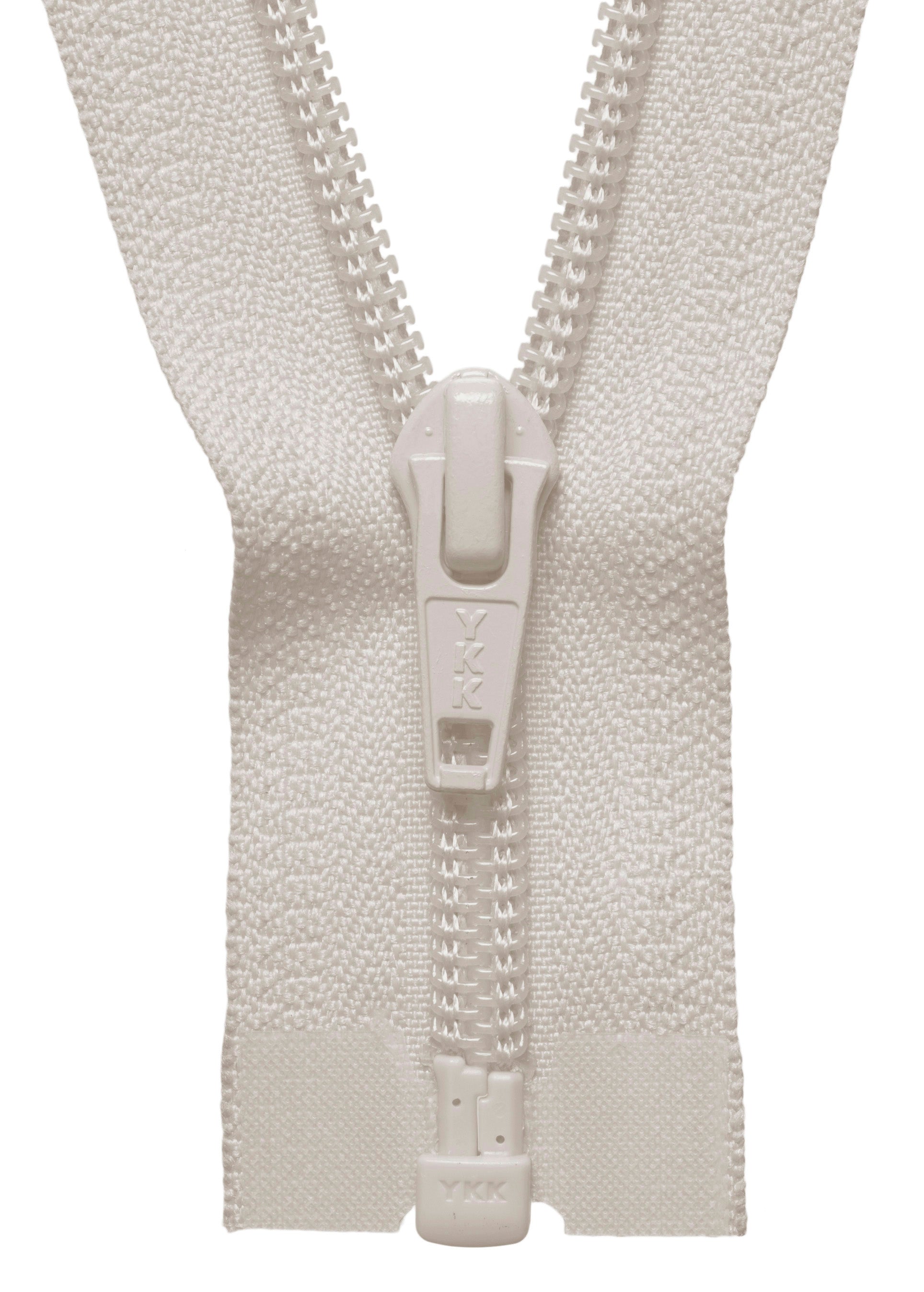 Buy ivory YKK Nylon Open End Zip: 36cm