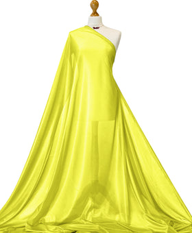 Buy yellow Charmeuse Lining Fabric - 2 Way Stretch Polyester Lining Fabric by the Metre