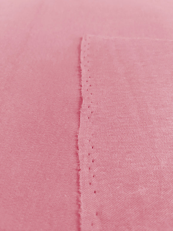 Baby Pink Cotton Interlock Fabric