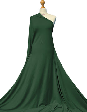 Buy bottle-green Bamboo Jersey Fabric - 4 Way Stretch Soft Dressmaking Fabric by the Metre