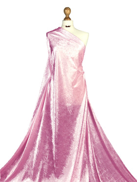 Crushed Velvet Fabric - 2 Way Stretch Dressmaking Fabric by the Metre