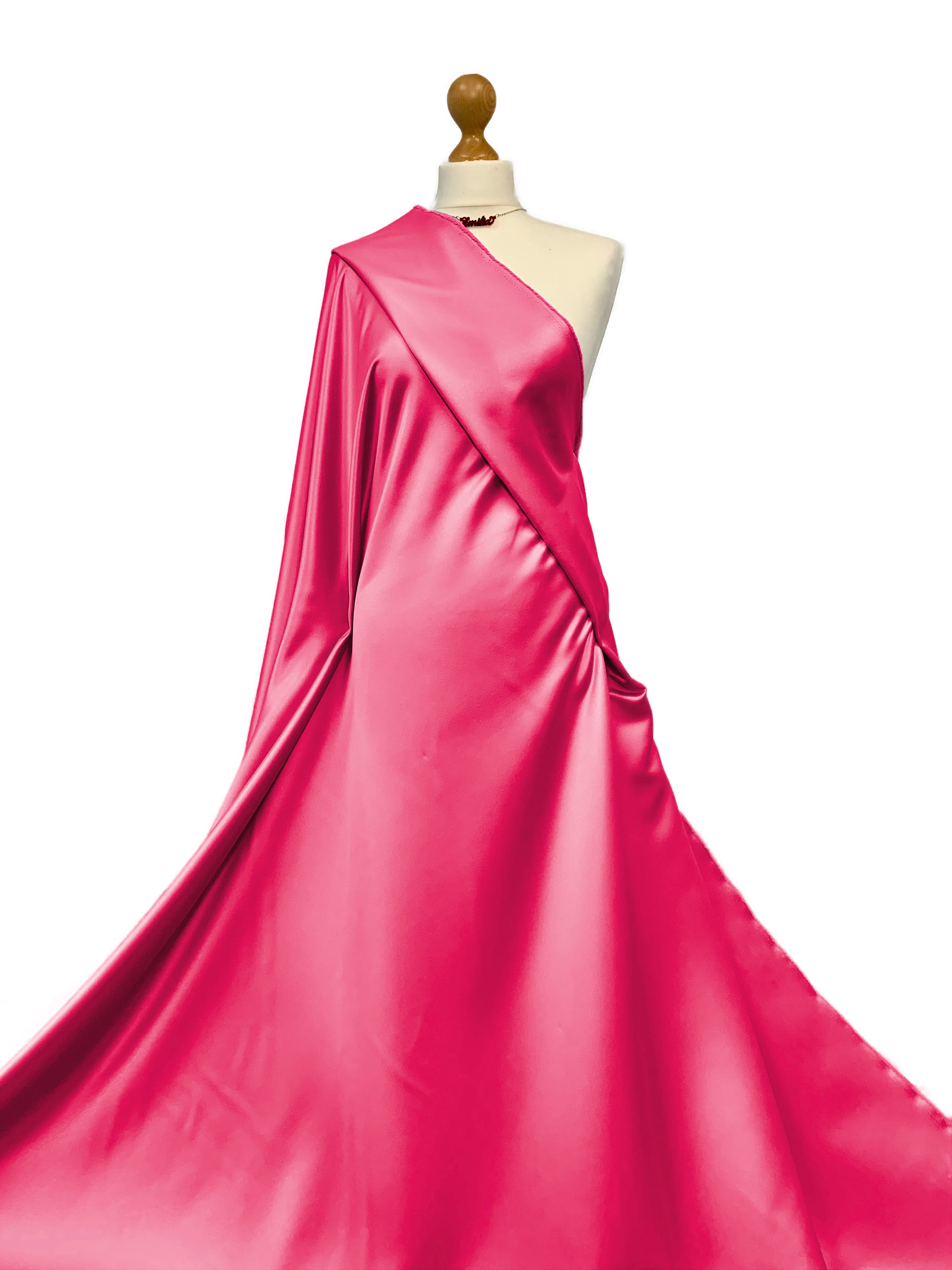 Buy cerise Duchess Satin Fabric