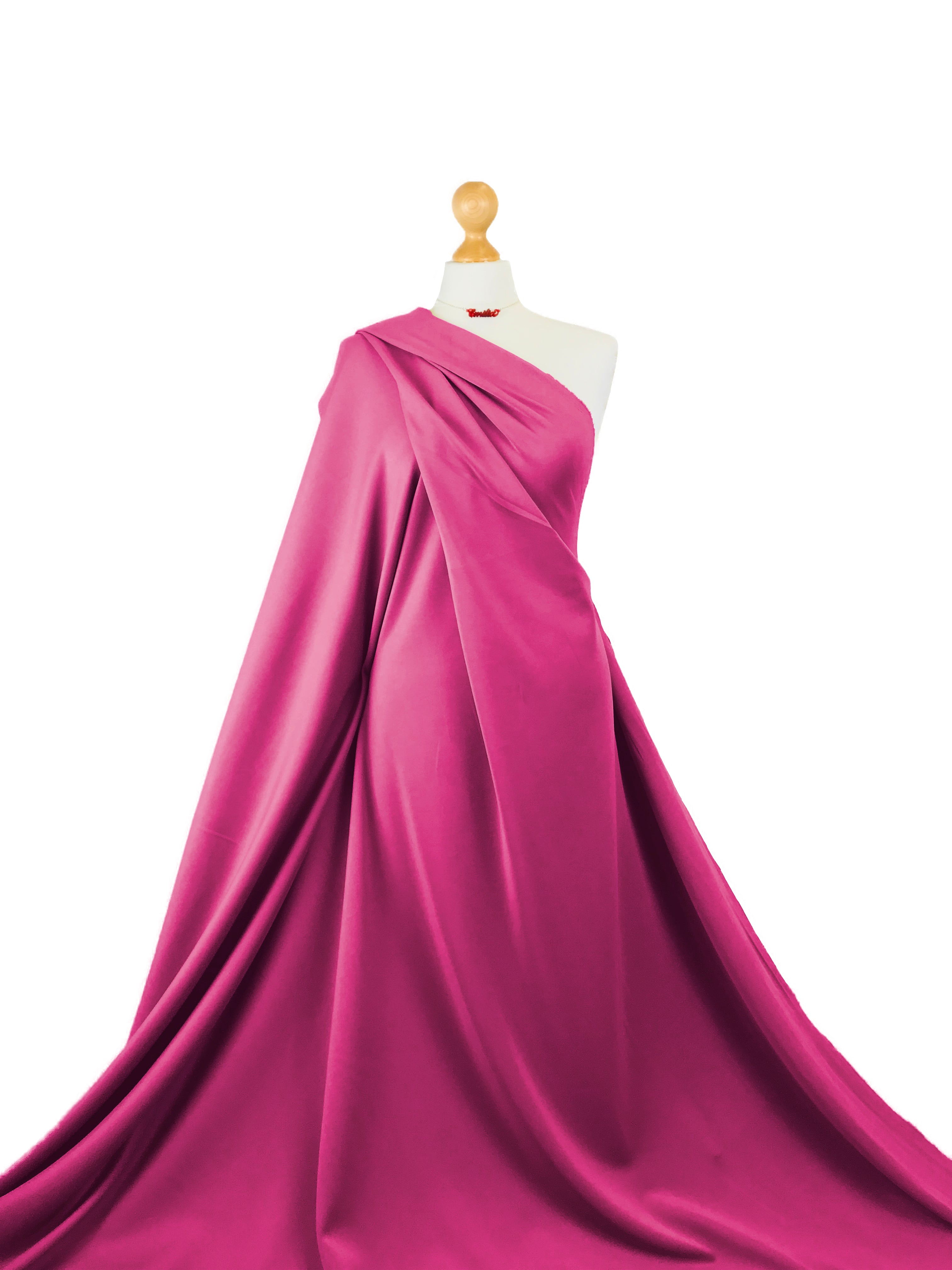 Buy cerise Scuba Crepe 4 Way Stretch Jersey Fabric