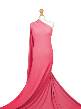 Buy coral Soft Touch Jersey 4 Way Stretch Fabric