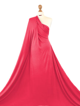 Buy coral Viscose Jersey 4 Way Stretch Fabric
