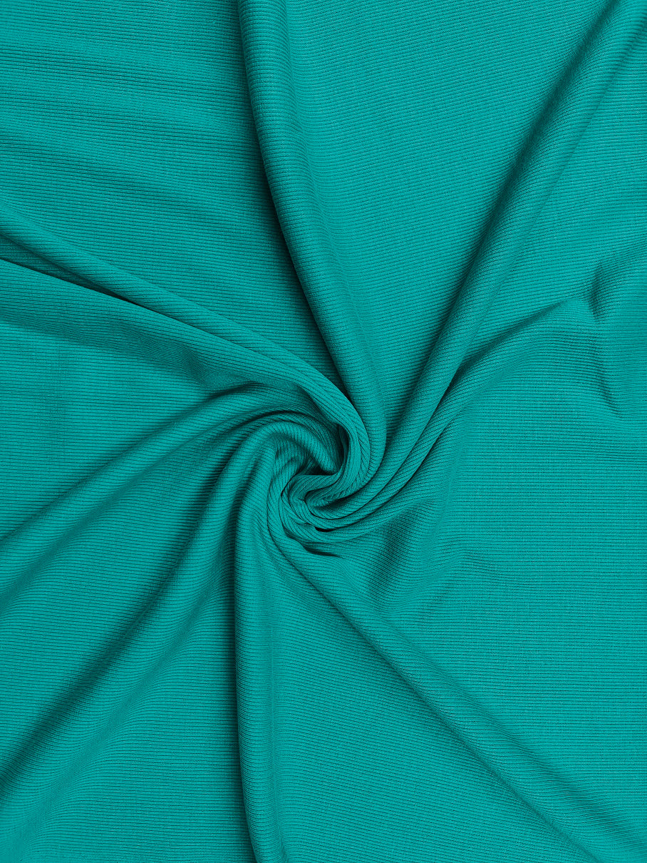 Cotton Elastane Rib 2 Way Stretch Jersey Fabric