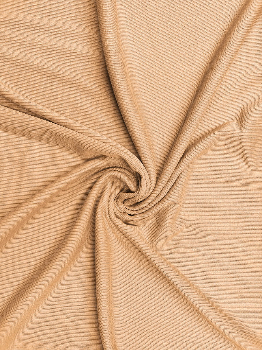 Cotton Elastane Rib 2 Way Stretch Jersey Fabric