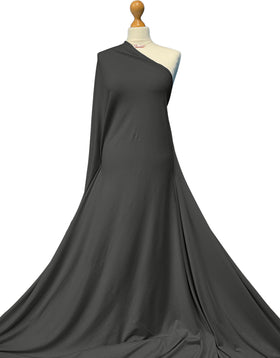 Buy dark-grey Bamboo Jersey Fabric - 4 Way Stretch Soft Dressmaking Fabric by the Metre
