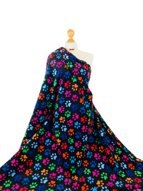 Printed Polar Fleece Fabric - Animal Design Warm Fabric by the Metre
