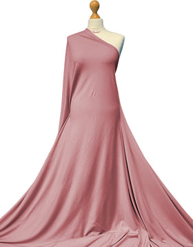 Buy dusty-pink Bamboo Jersey Fabric - 4 Way Stretch Soft Dressmaking Fabric by the Metre