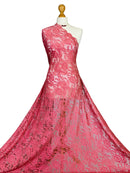 Crochet Scalloped Floral Lace 2 Way Stretch Fabric-7