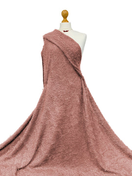 Buy dusty-pink Faux Mohair Stretch Knit Fabric