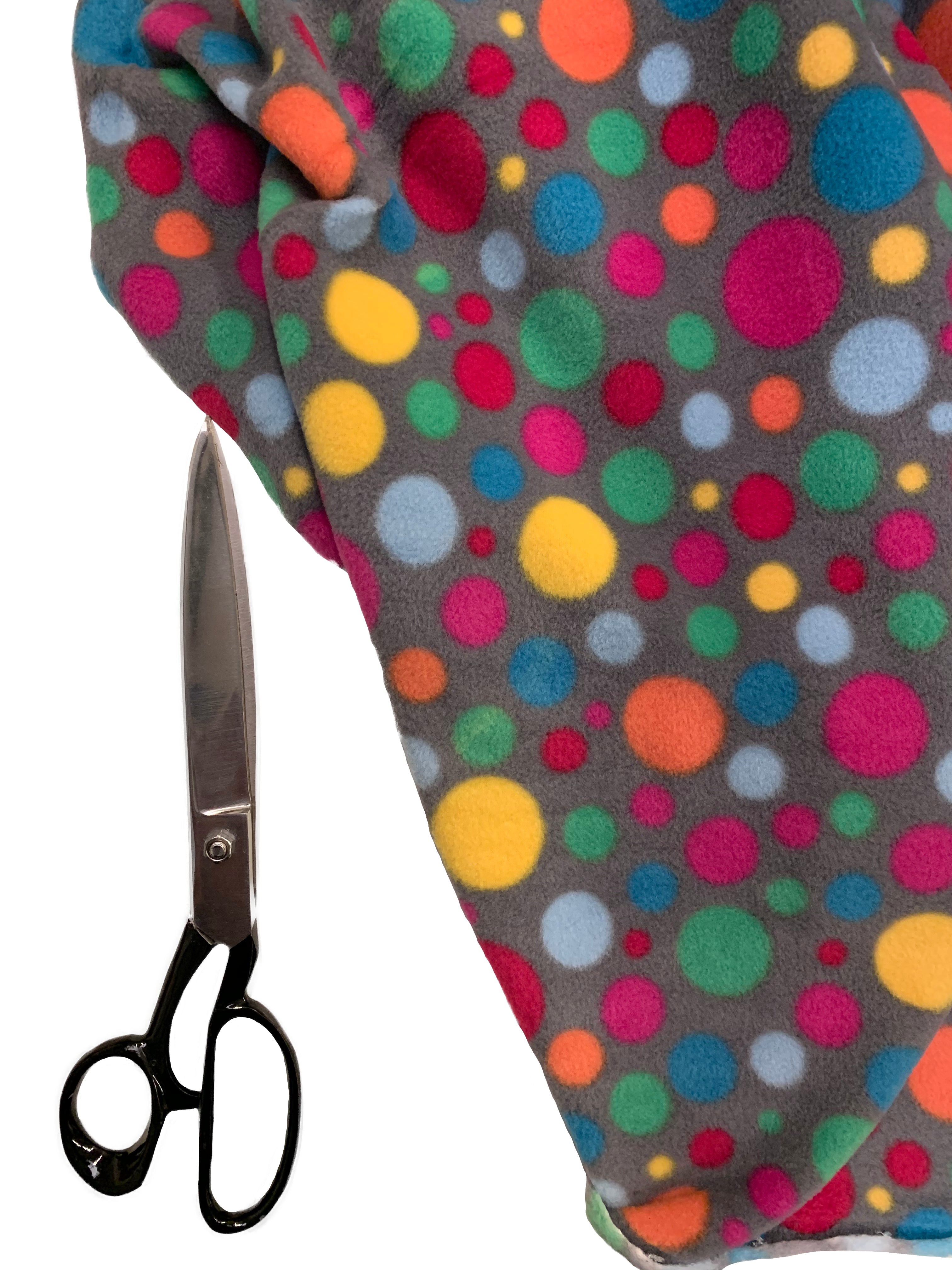 Printed Polar Fleece Fabric Spots & Stars Prints