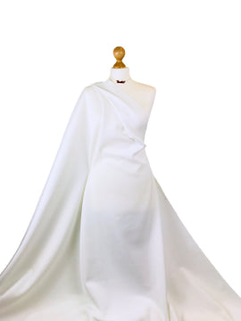 Buy ivory Scuba Crepe 4 Way Stretch Jersey Fabric