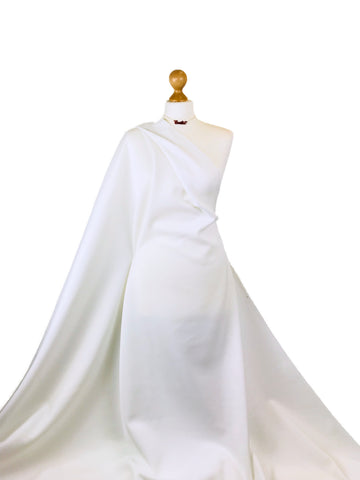 Buy ivory Scuba 4-Way Stretch Fabric – Double Knit – Ideal for Dresses, Skirts &amp; Bodycon – 150cm Wide