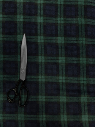 Buy navy-tartan Printed Polar Fleece Fabric Checks &amp; Tartan Prints