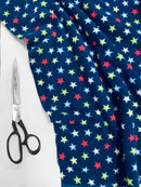 Printed Polar Fleece Fabric Spots & Stars Prints-14
