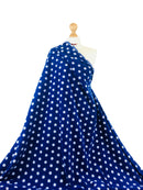 Printed Polar Fleece Fabric Spots & Stars Prints-16