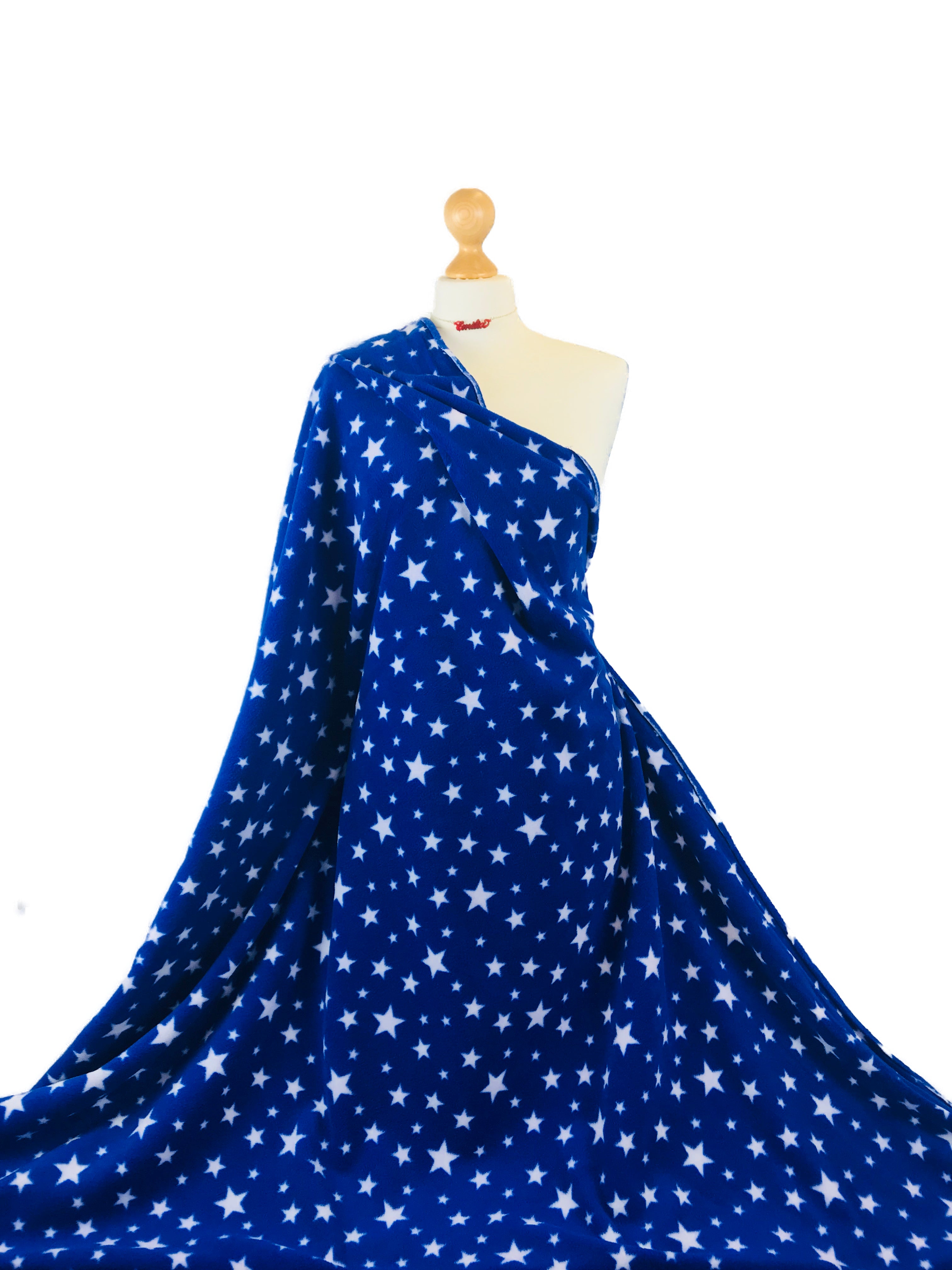 Printed Polar Fleece Fabric Spots & Stars Prints