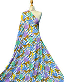 Printed Swimwear 4 Way Stretch Fabric-4